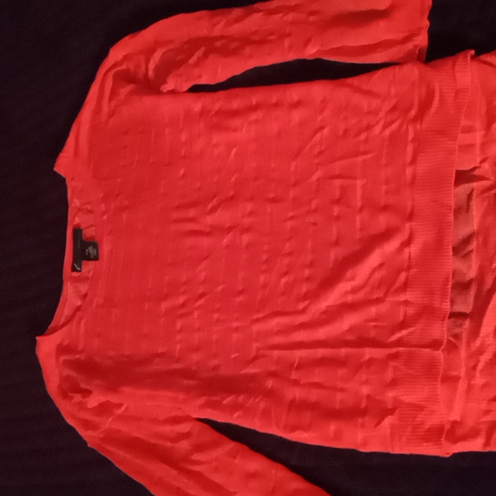Peachy orange Lane Bryant blouse